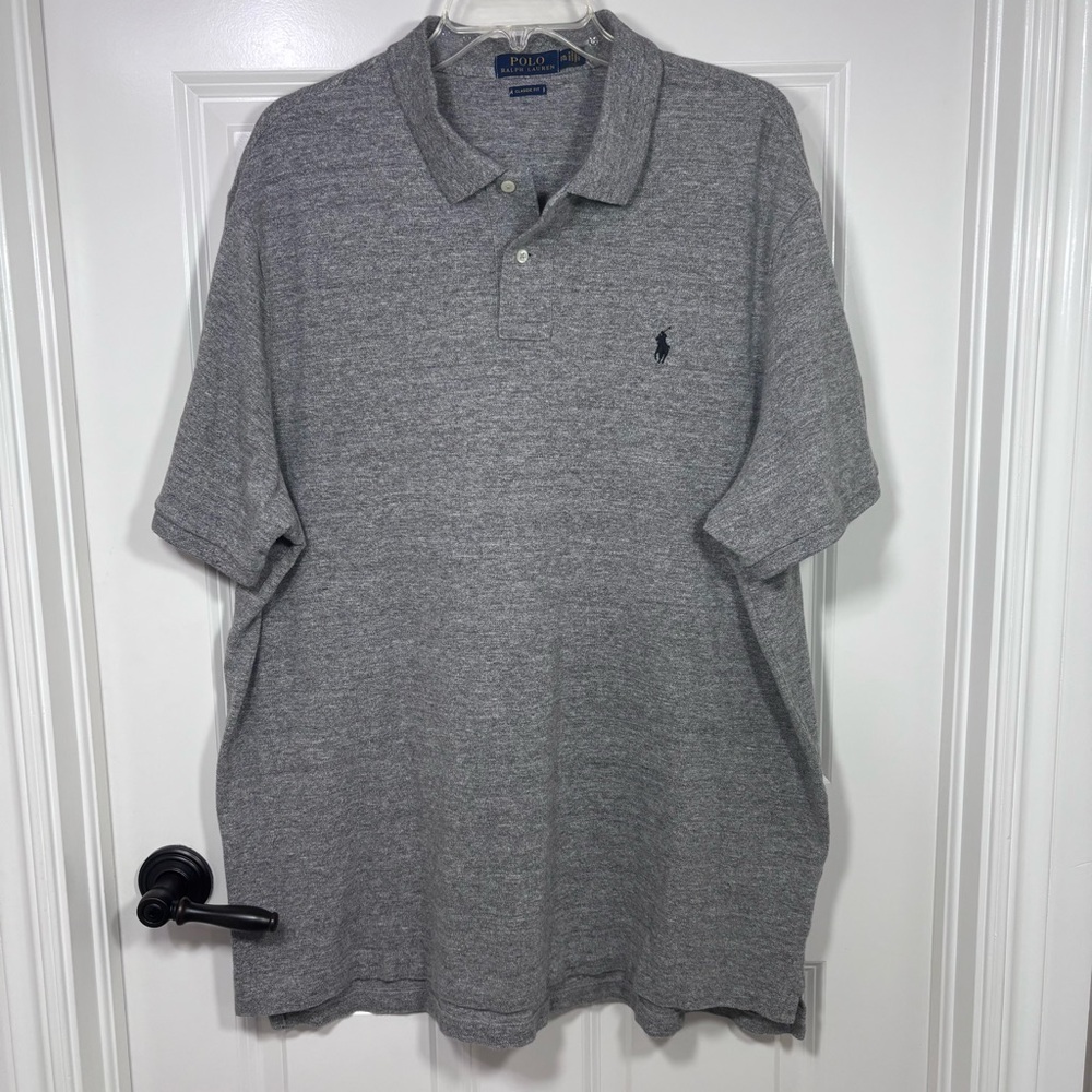 Polo Ralph Lauren Short Sleeve Polo Shirt Men’s XXL Gray Classic Fit
